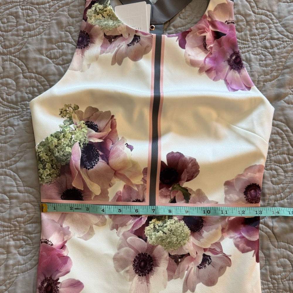 NWT Ted Baker Nanina Neapolitan Print Floral Sheath Dress size 4 - Picture 15 of 17